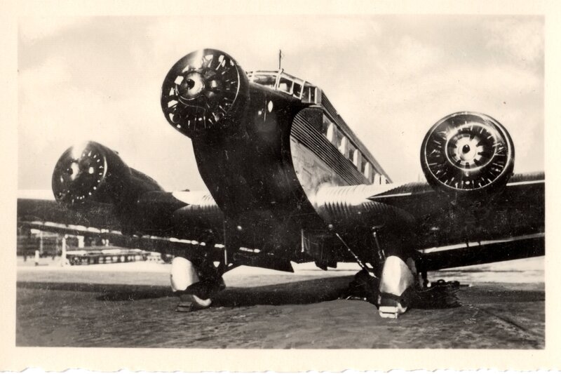 Vintage three-engine aircraft