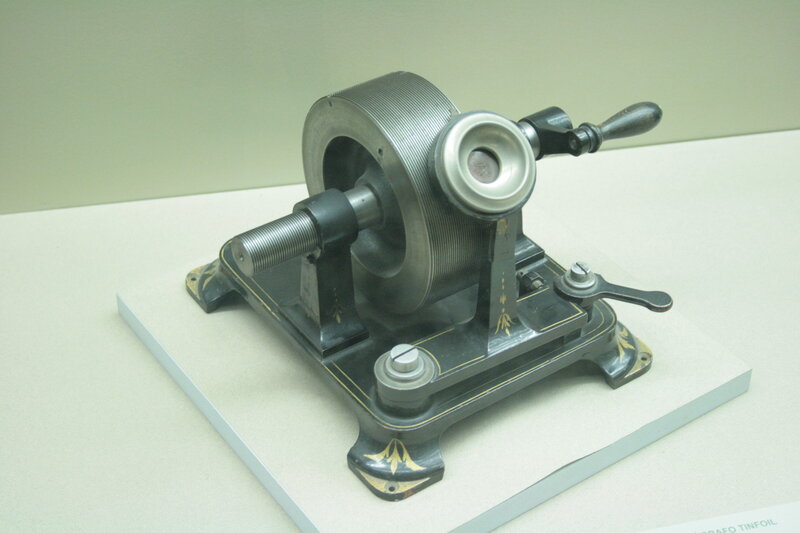 Vintage tin foil machine