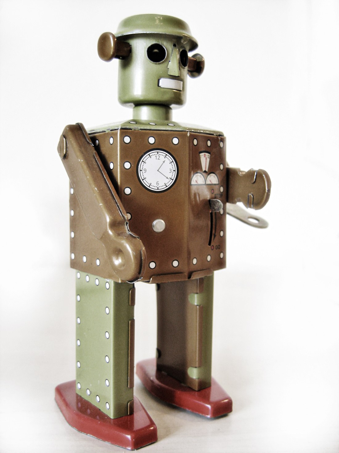 vintage tin robot toy