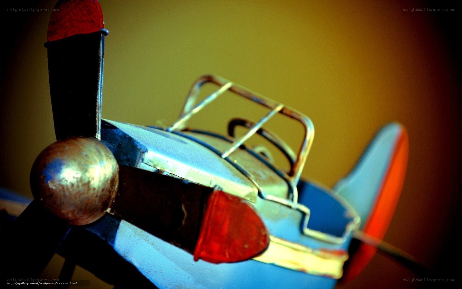 vintage toy airplane model
