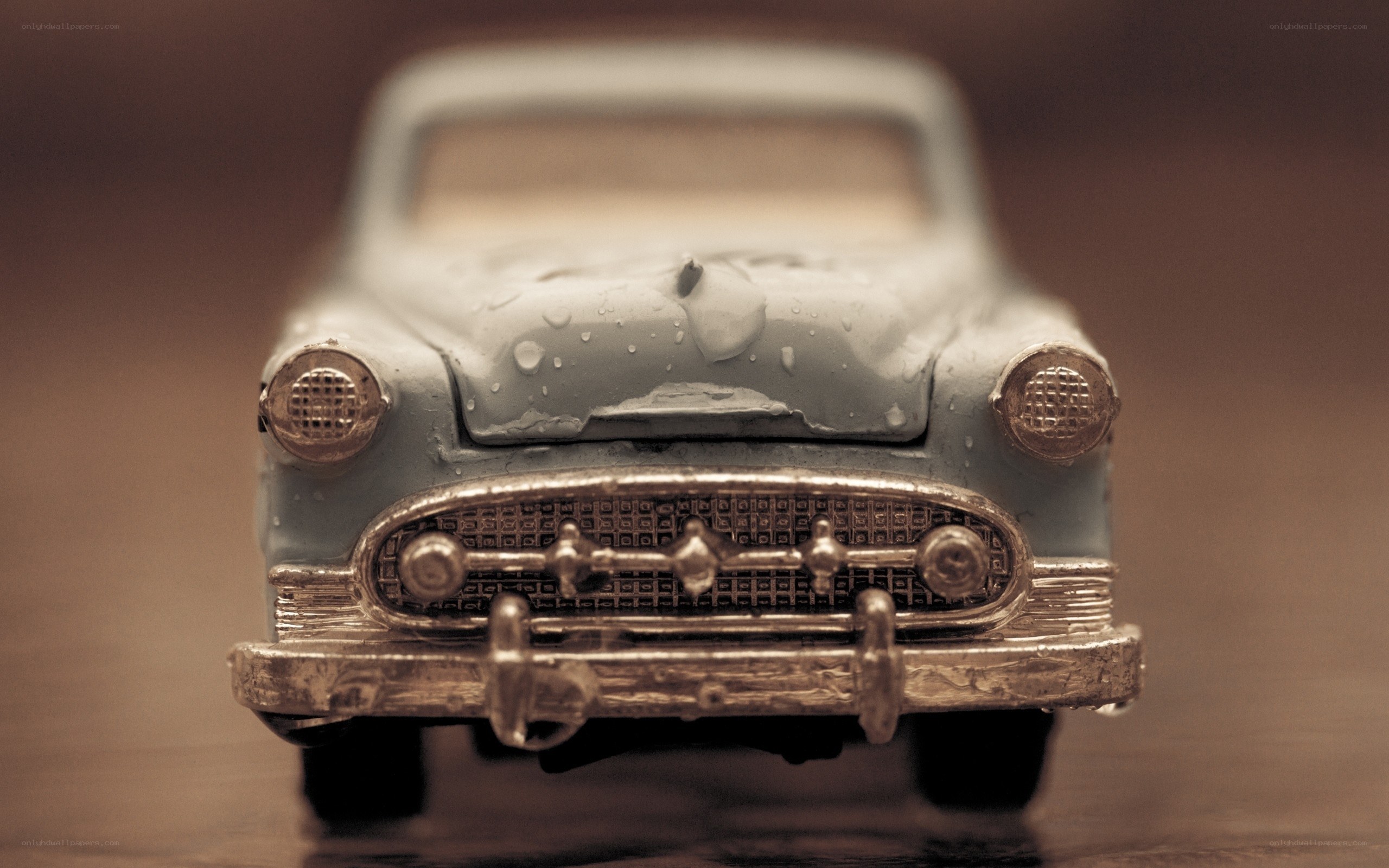 vintage toy car front view