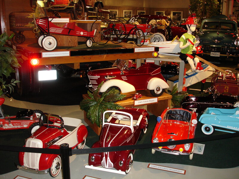 Vintage Toy Cars Display