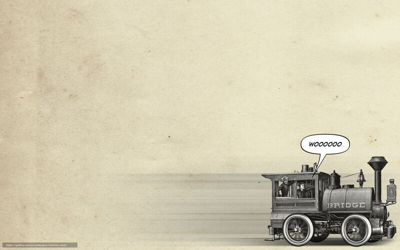Vintage train cartoon