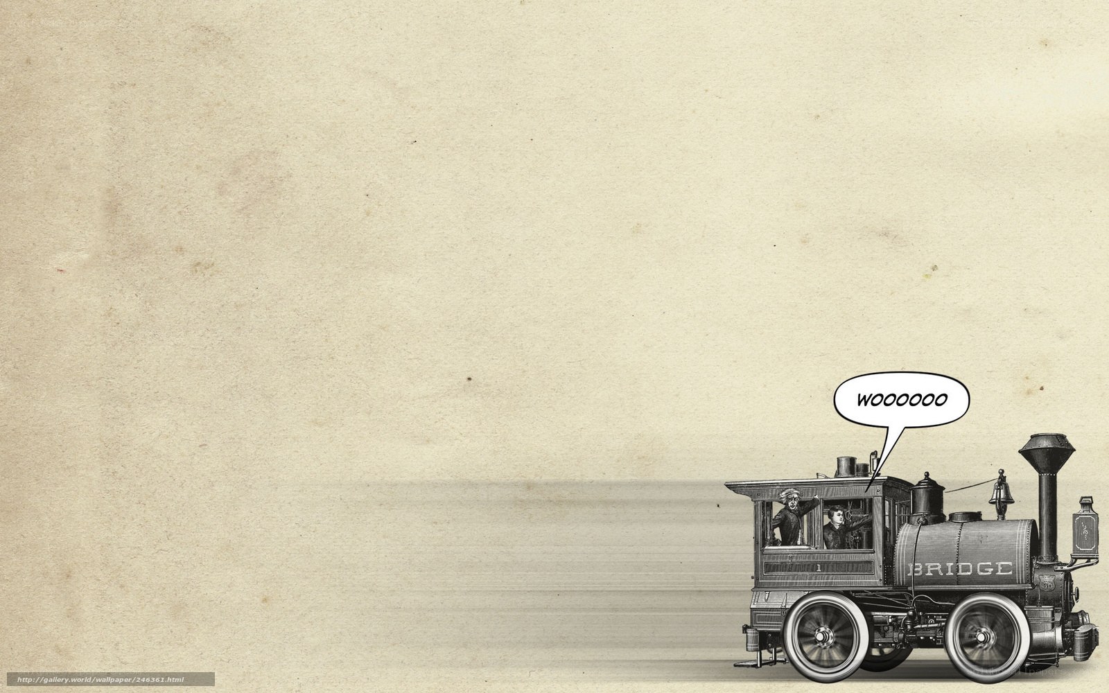 Vintage train cartoon