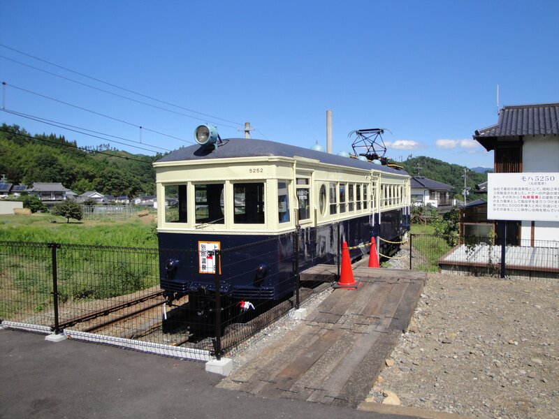 Vintage train on display