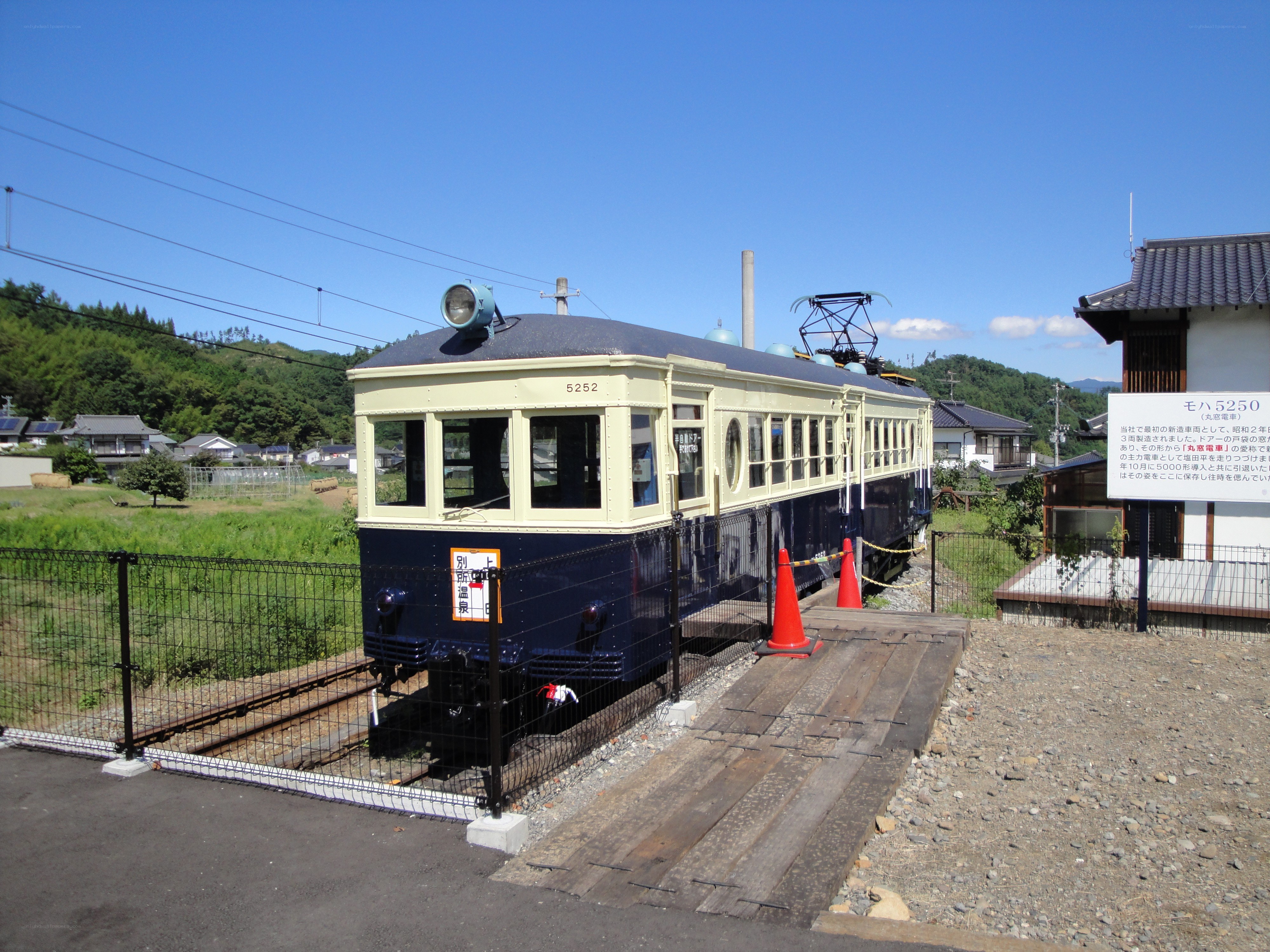 Vintage train on display