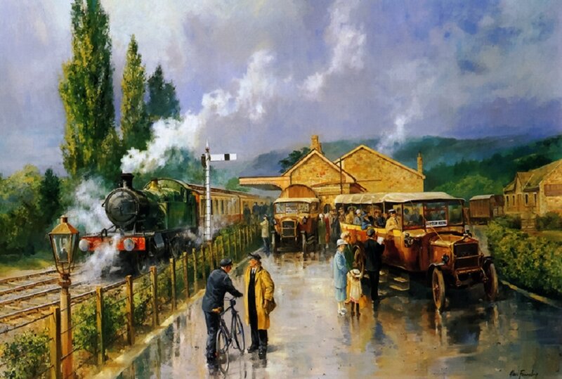 Vintage Train Station