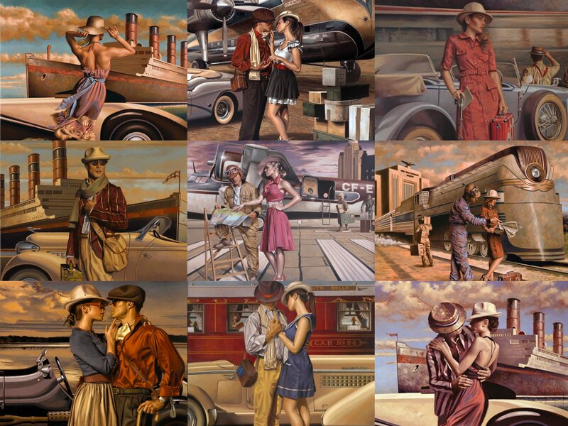 Vintage Travel Scenes