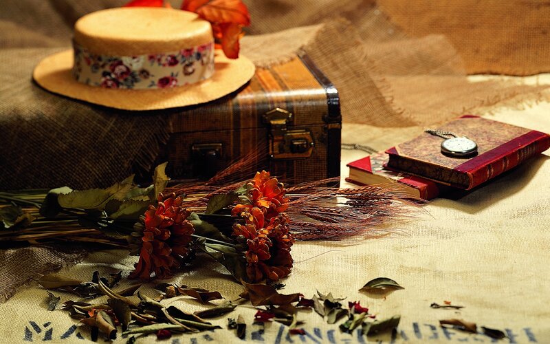 Vintage travel still life