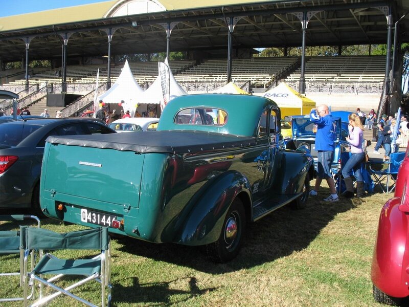 Vintage truck at car show