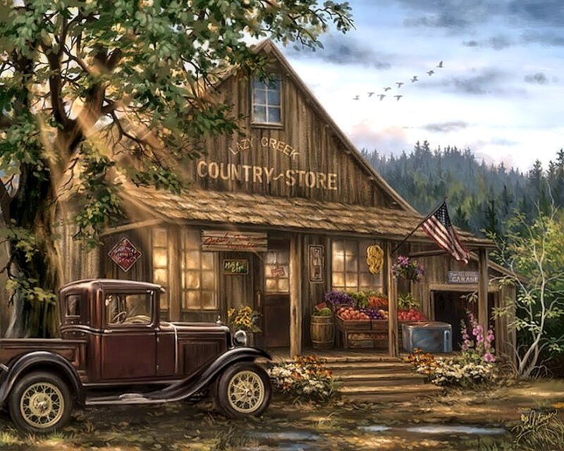 Vintage Truck at Country Store