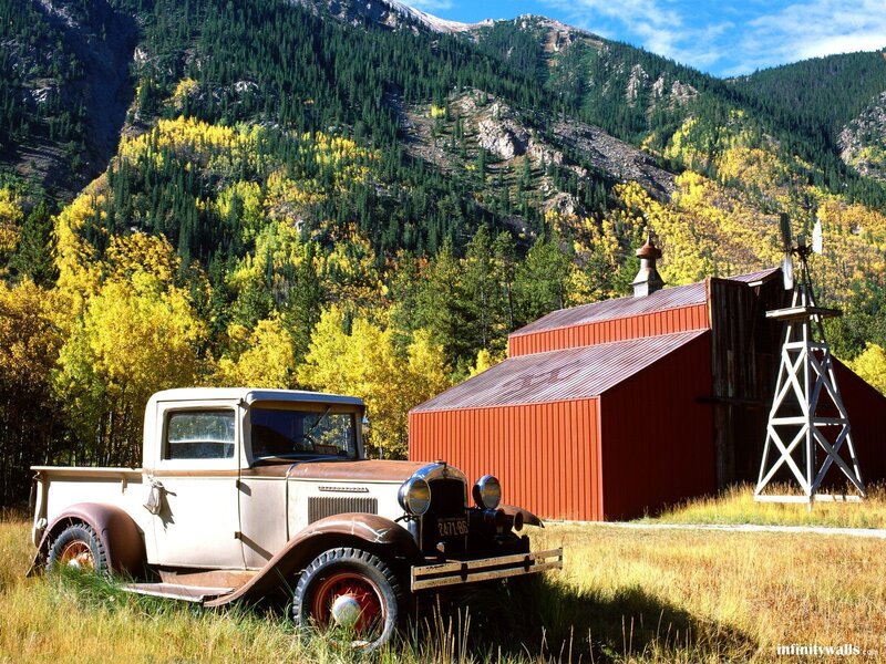 Vintage Truck in Field