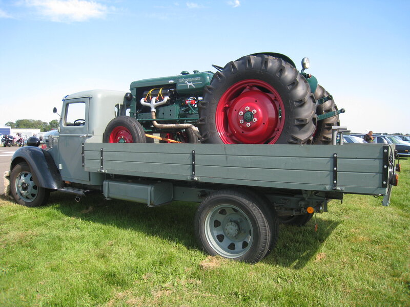Vintage Truck with Tractor