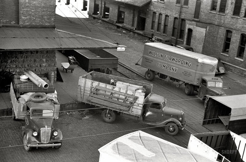 Vintage Trucks in Alley