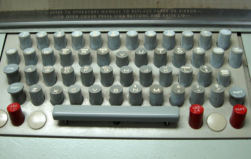 Vintage typewriter keyboard