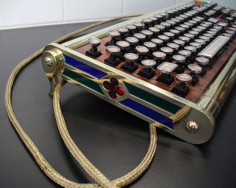 vintage typewriter keyboard