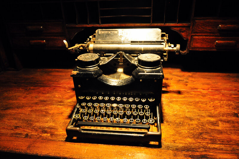 Vintage Typewriter on Desk