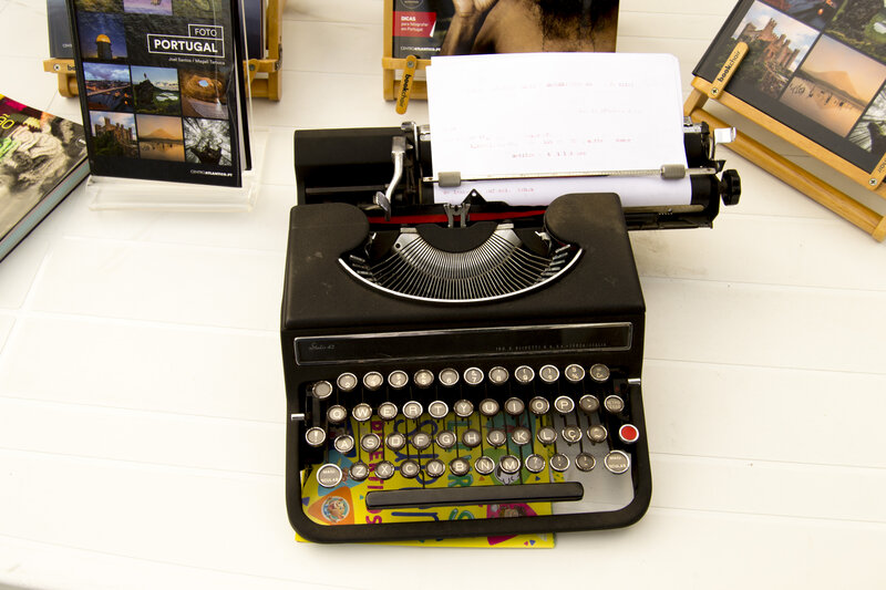 Vintage Typewriter on Table