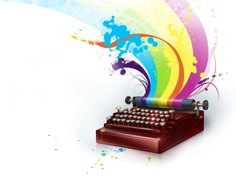Vintage Typewriter — Red