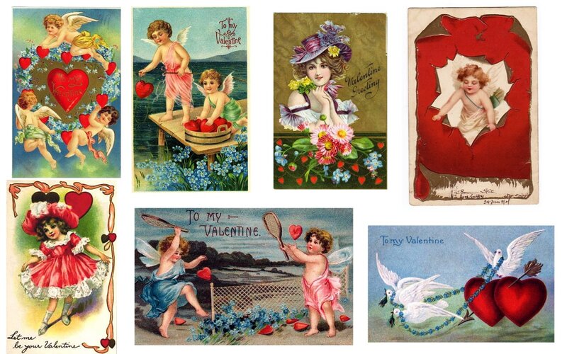 Vintage Valentine Postcards