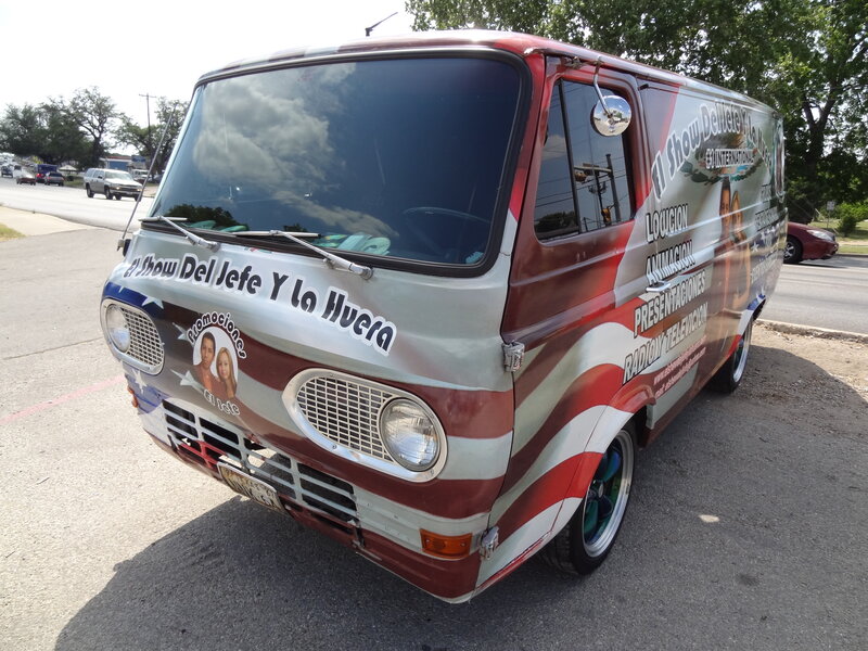Vintage Van with Graphics
