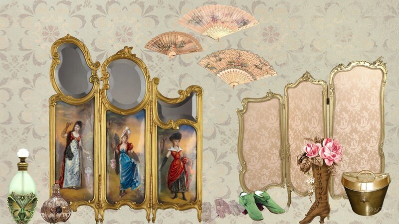 Vintage Vanity Items — Gold