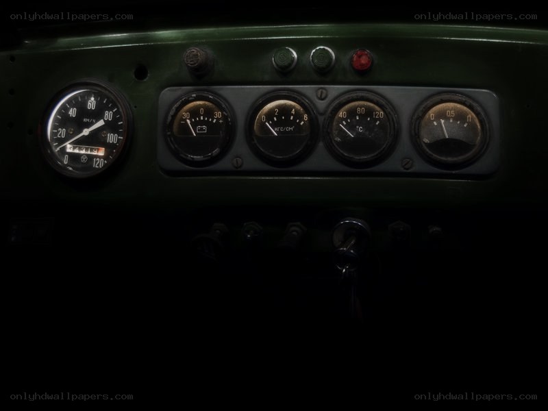 vintage vehicle dashboard