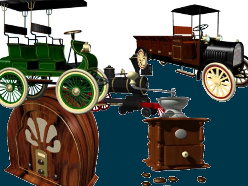Vintage Vehicles and Appliances