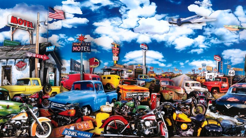 Vintage Vehicles and Signs