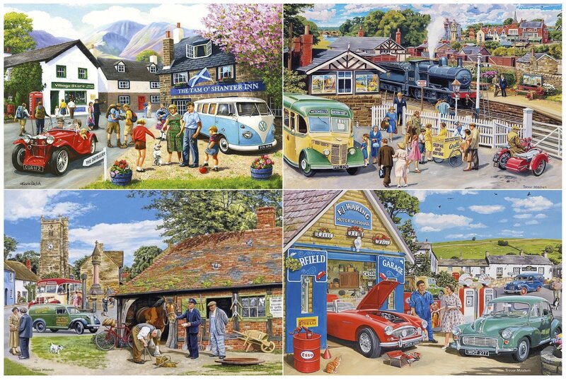Vintage Vehicles in Village