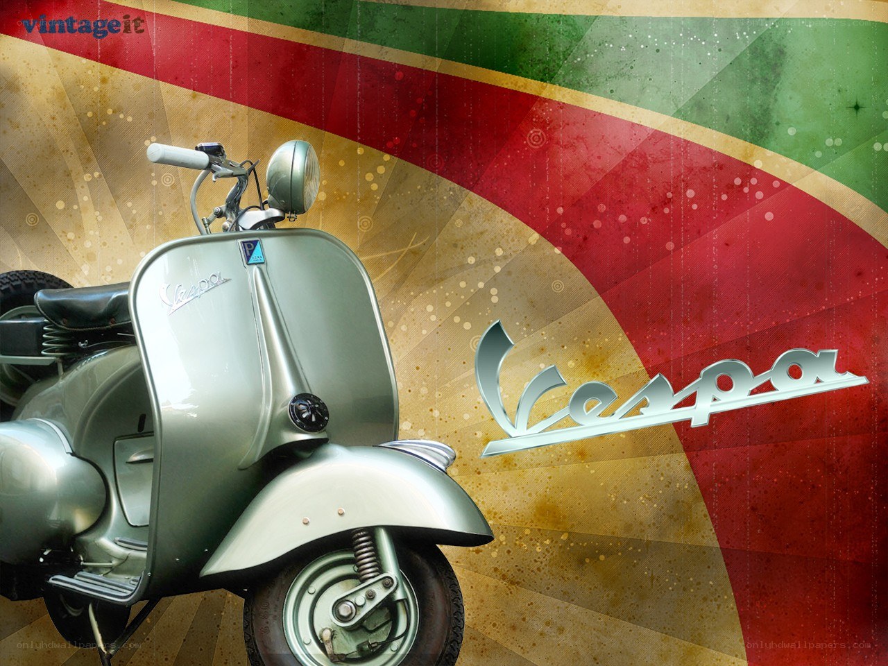 Vintage Vespa scooter