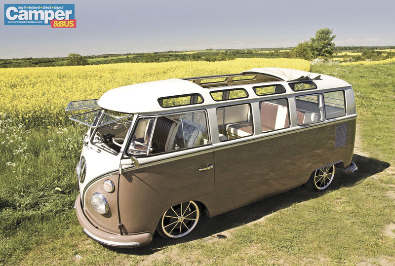 Vintage Volkswagen Bus — Brown