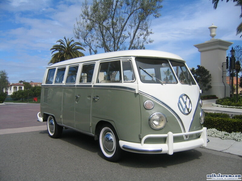 Vintage Volkswagen Bus — White
