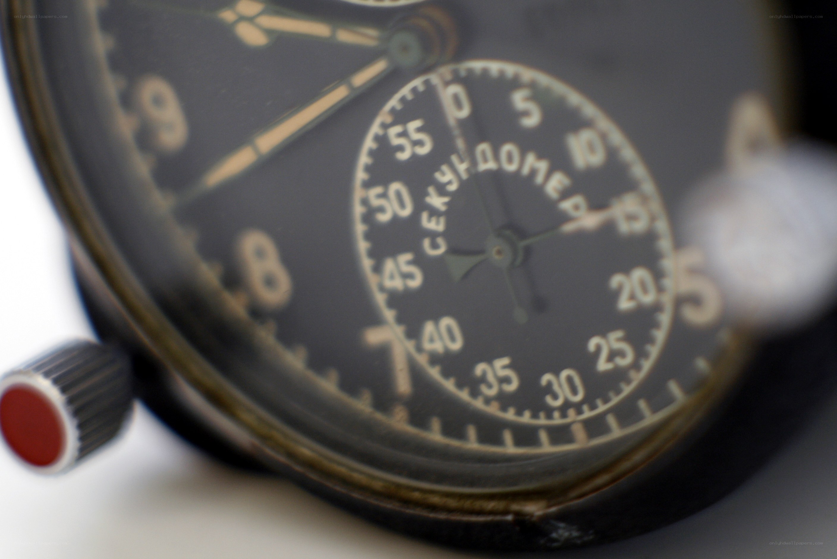 vintage watch face close-up