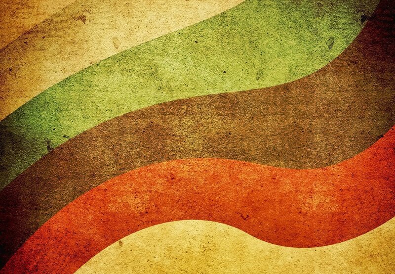 vintage wavy color stripes
