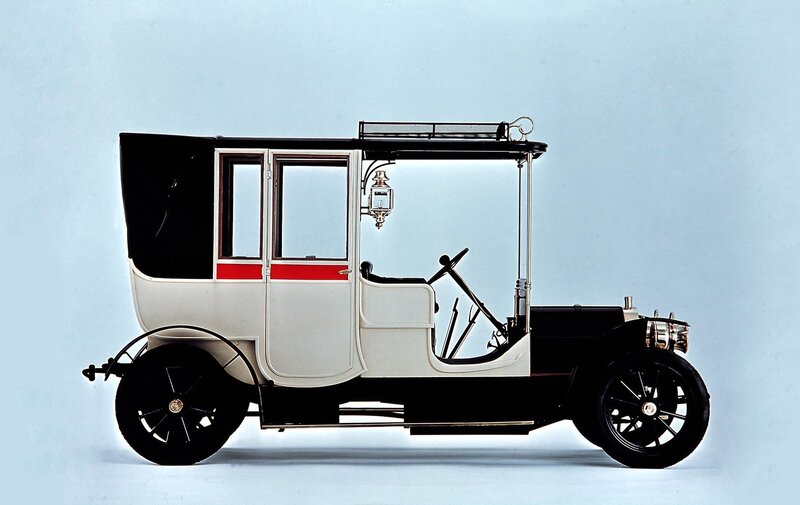 vintage white and black car