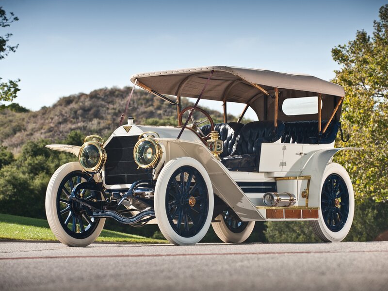 Vintage white automobile