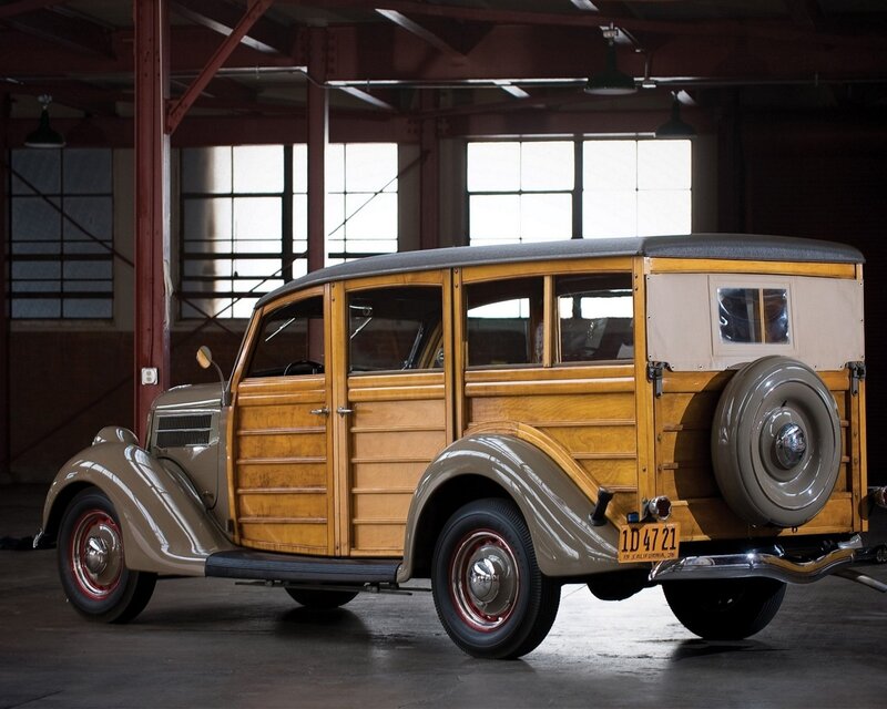 vintage woodie station wagon