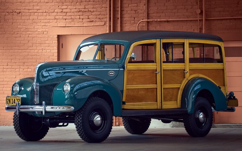 vintage woodie station wagon