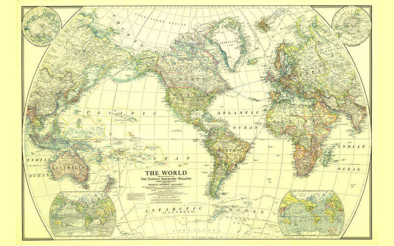 Vintage World Map