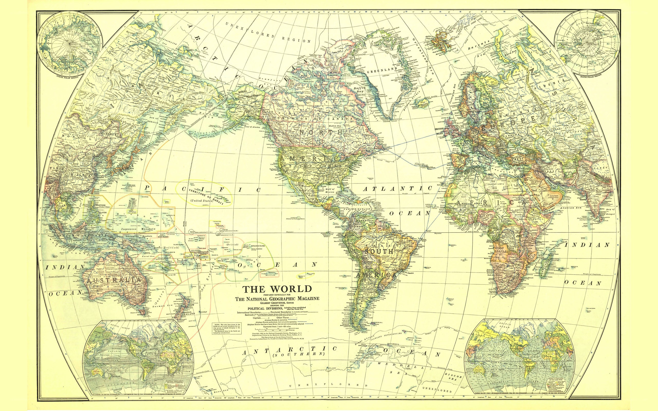 Vintage World Map