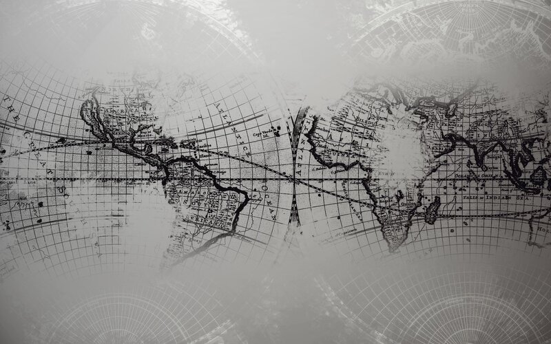 vintage world map background