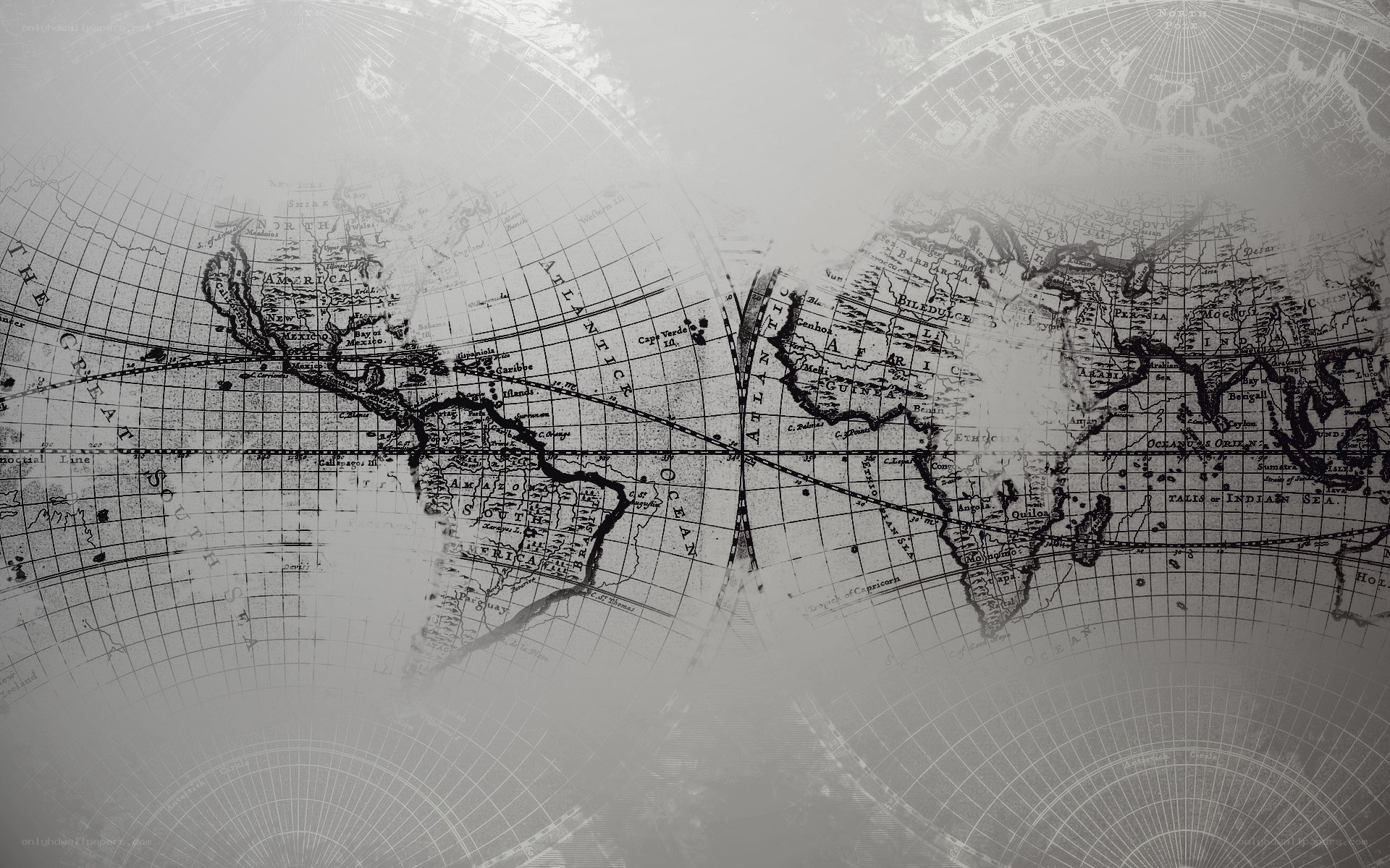 vintage world map background