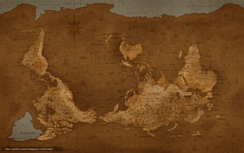 vintage world map