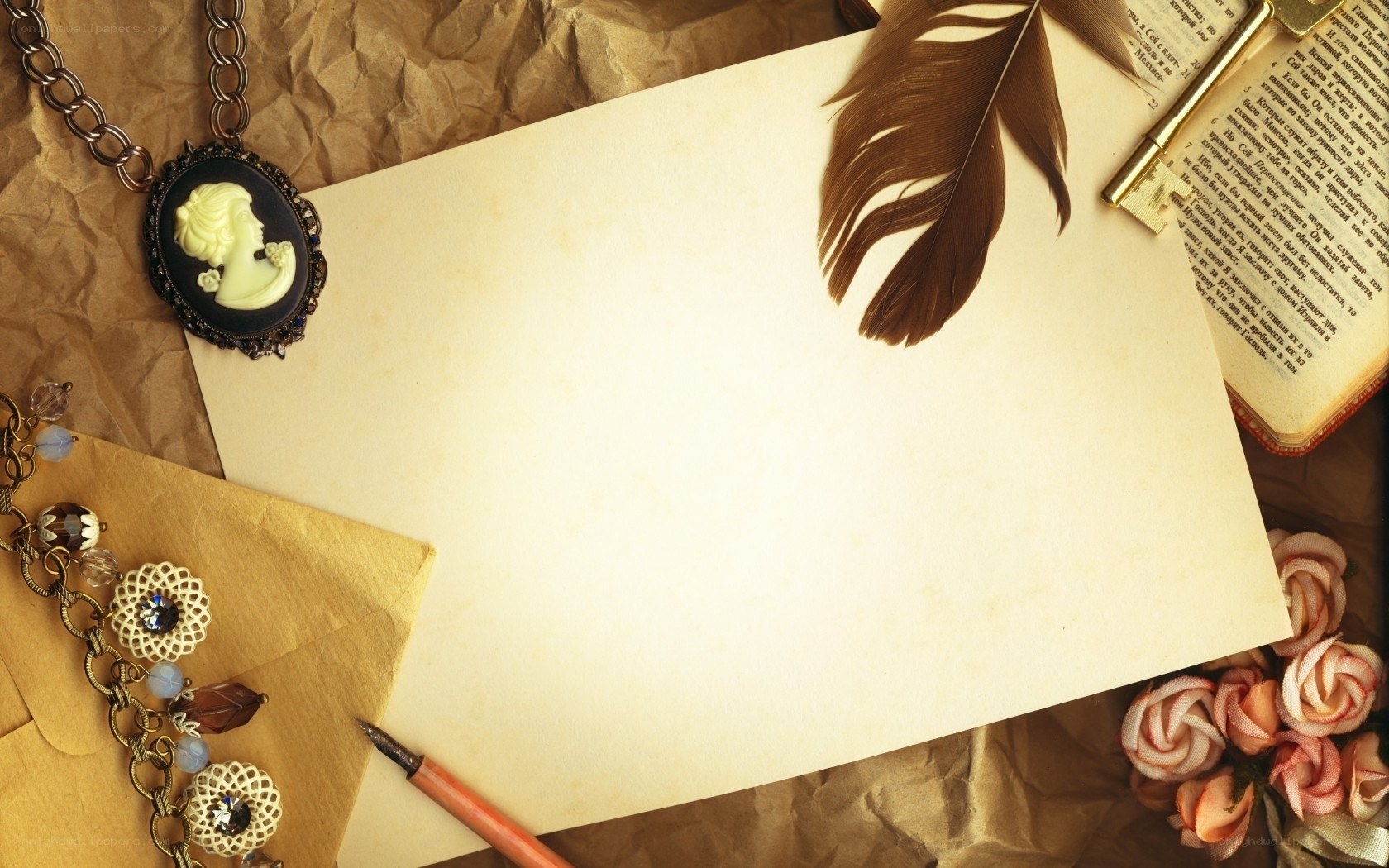 vintage writing stationery