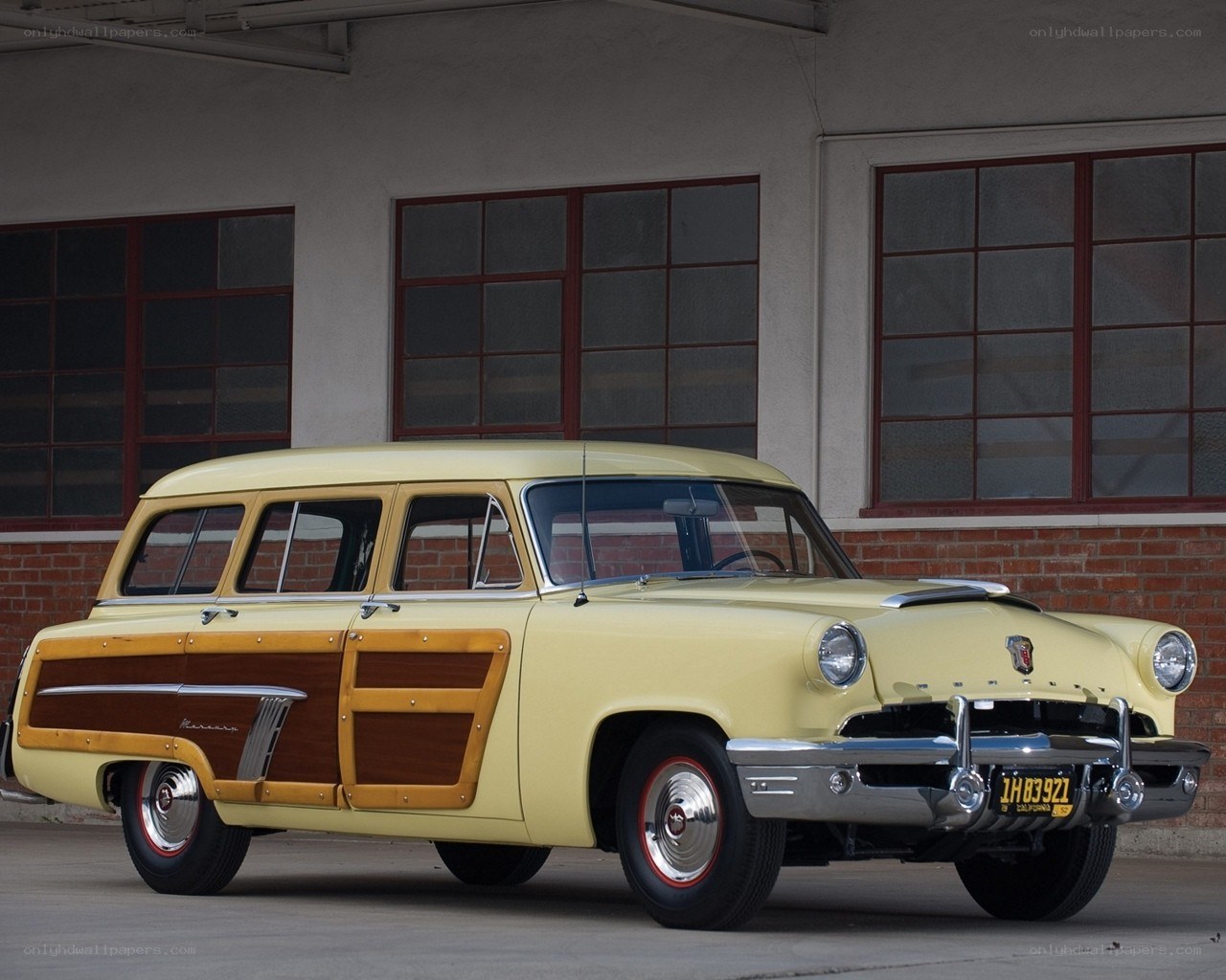 vintage yellow station wagon