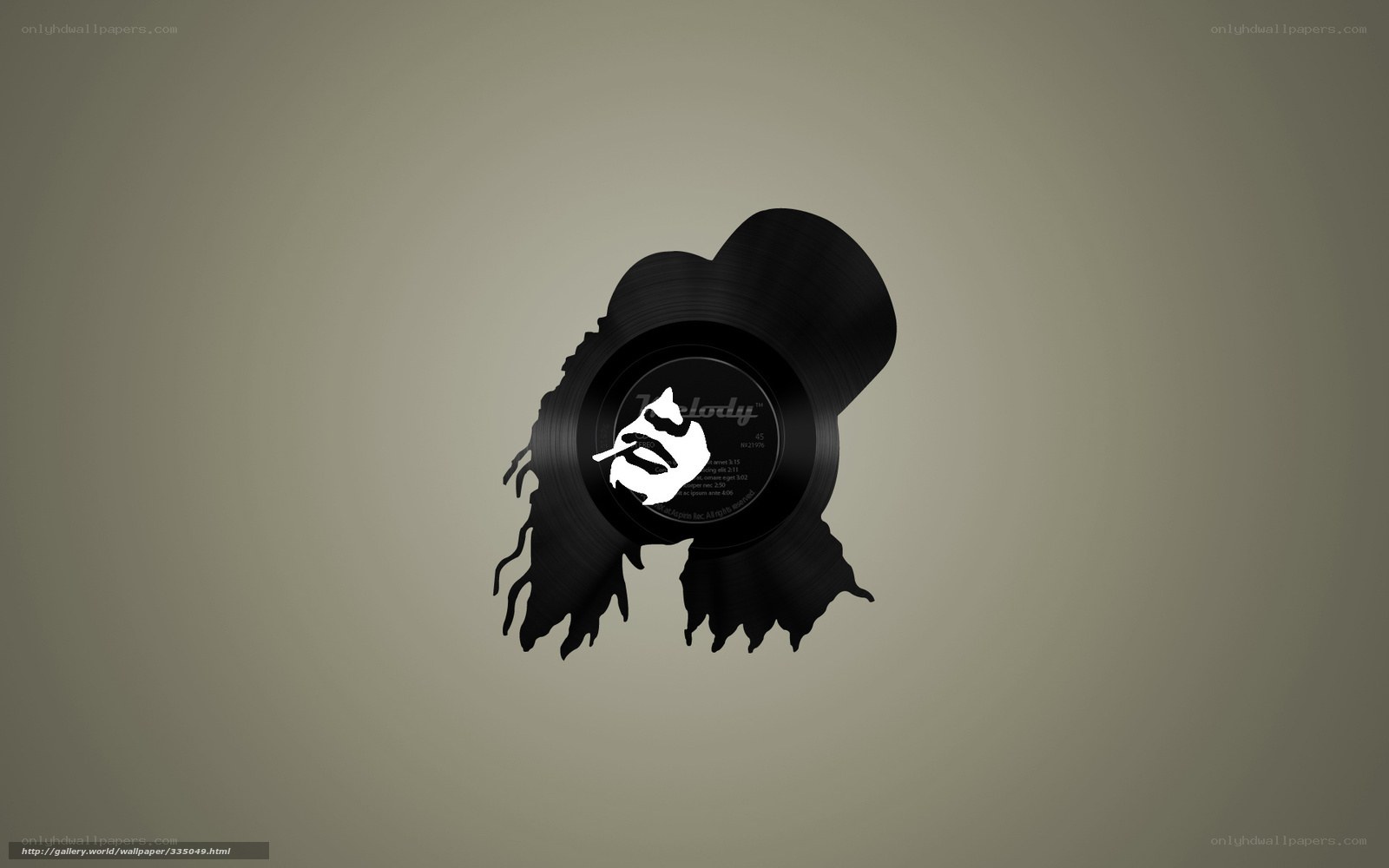 vinyl record art design
