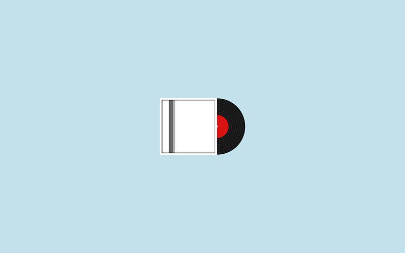 vinyl record in sleeve