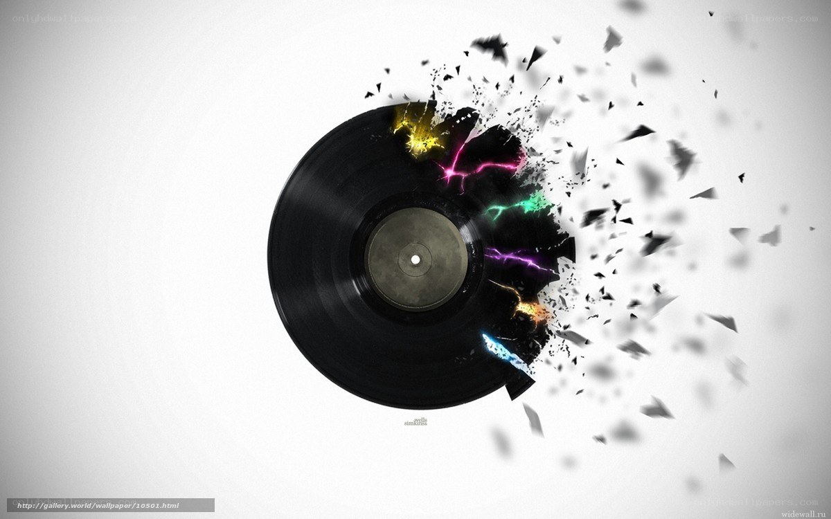 Vinyl record shattering