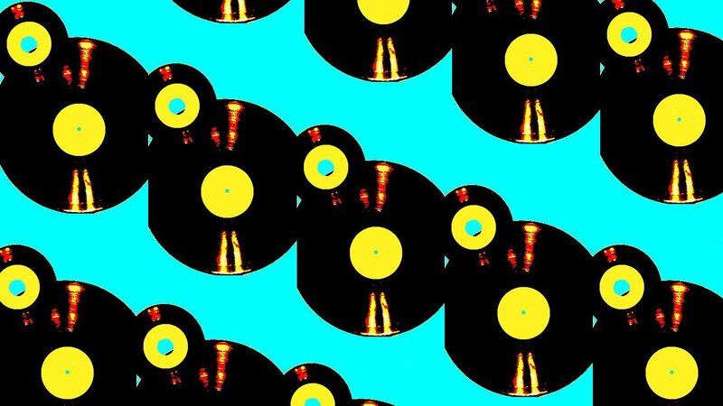 vinyl records pattern